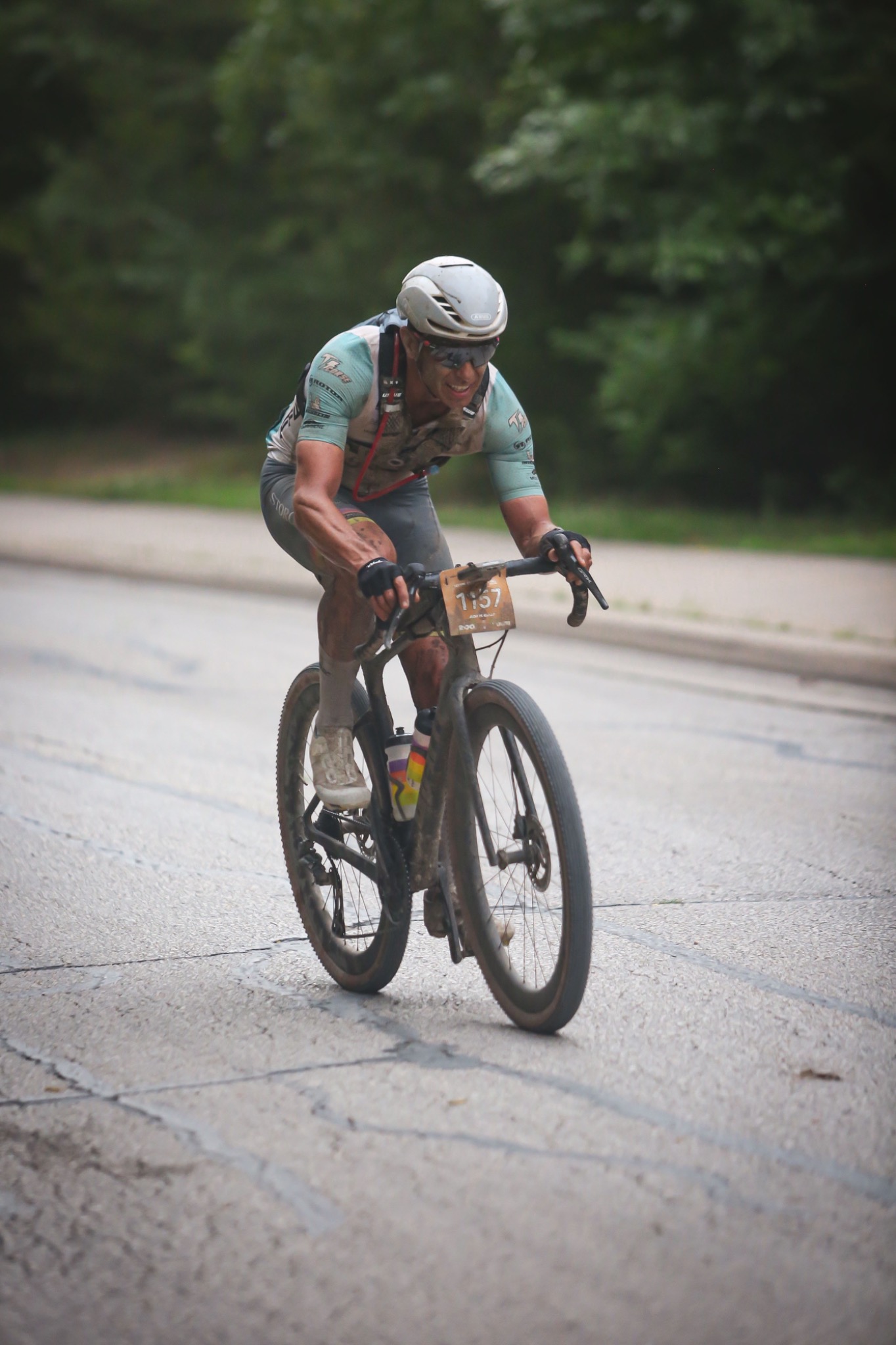 Velo Race Performance coach racing a gravel event